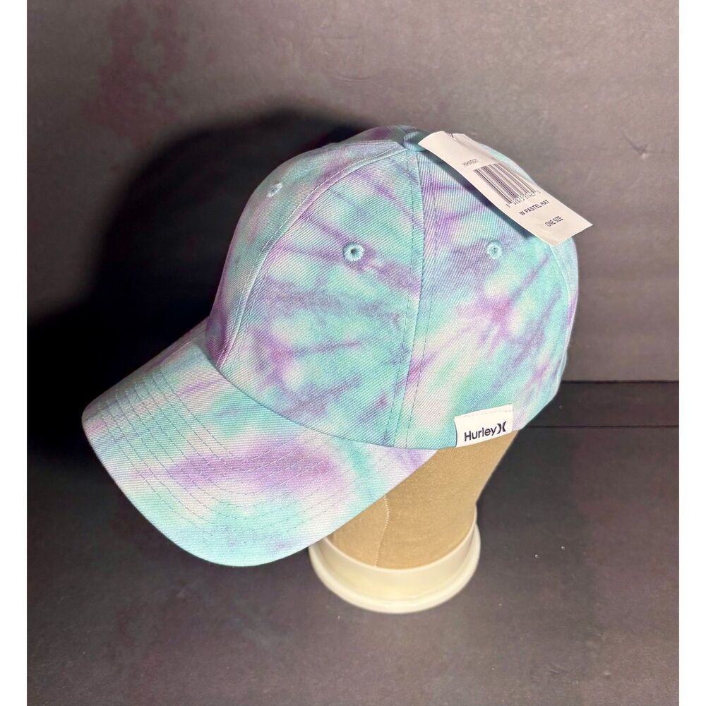 Hurley Women's Pastel Tie Dye Snapback Hat Adjustable One Size NWT Baseball Cap